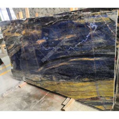 Best price stone marble tile slab kitchen countertop bahia sodalite blue granite